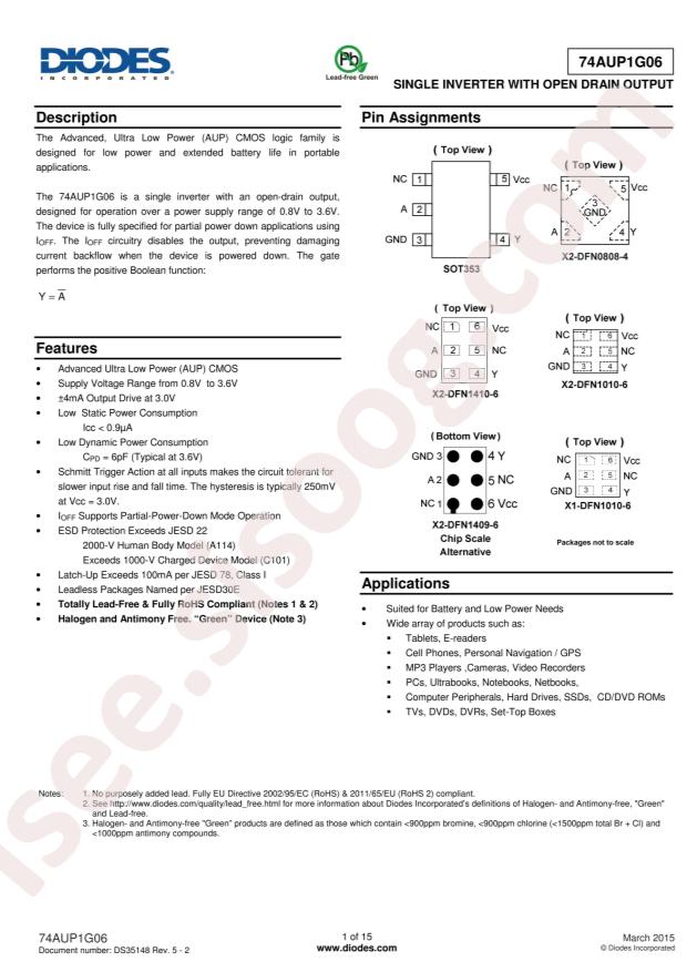74AUP1G06FZ4-7