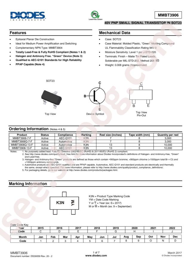 MMBT3906-7-F