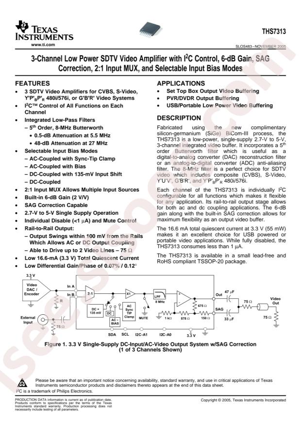 THS7313PW