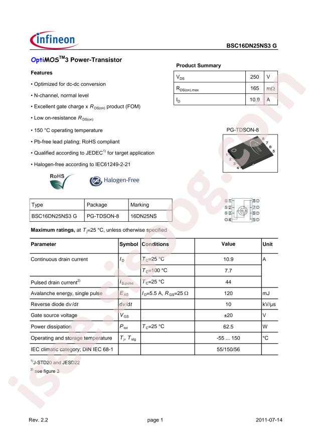 BSC16DN25NS3G