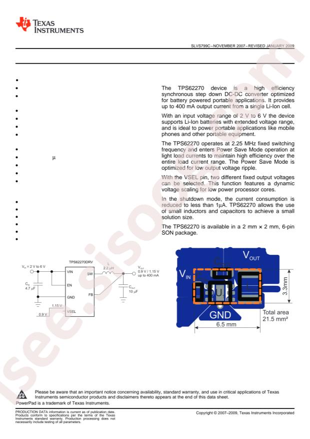 TPS62270DRVR