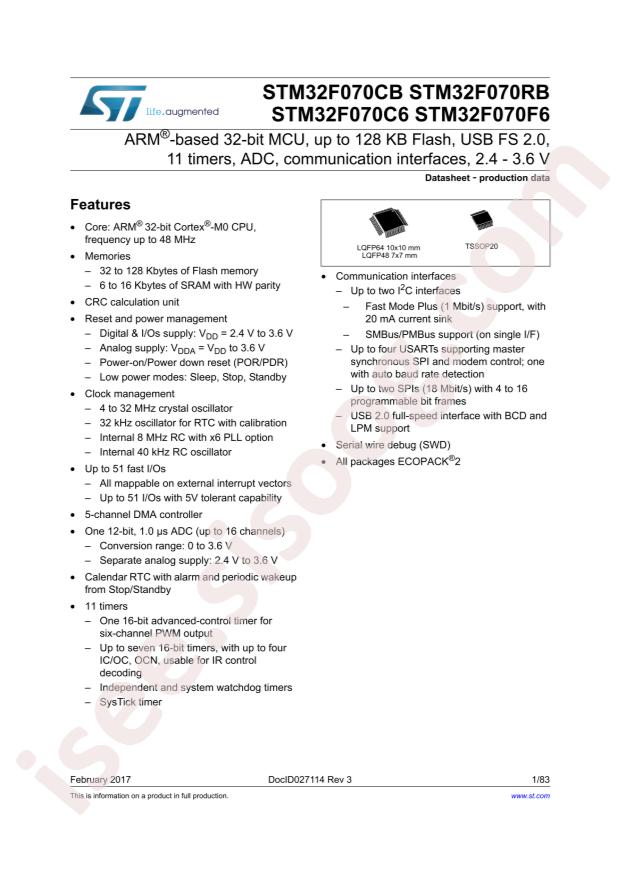 STM32F070F6P6TR