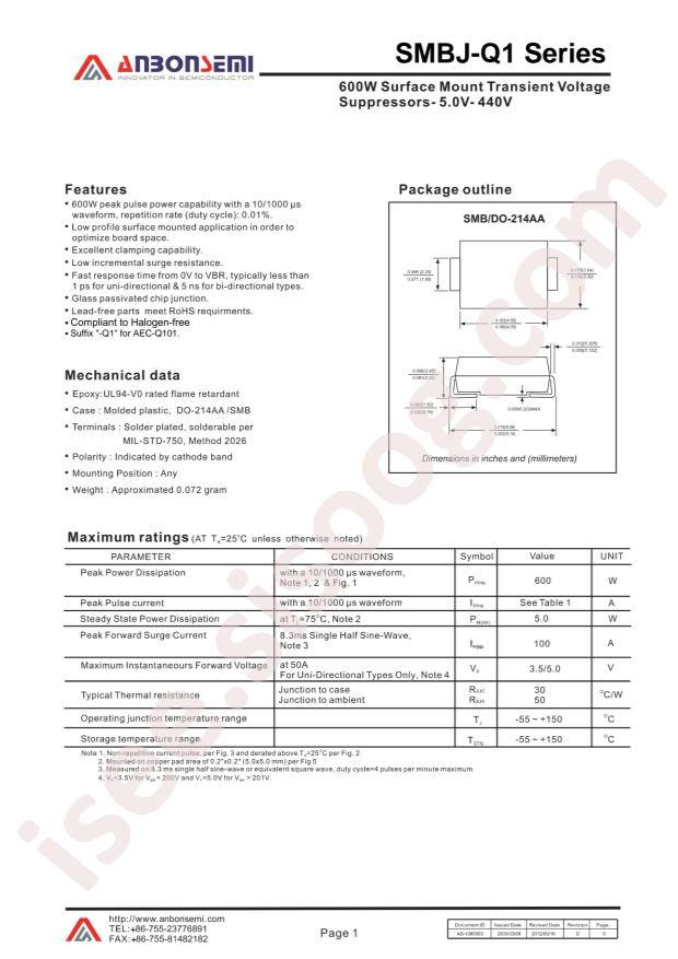 SMBJ20CA-Q1