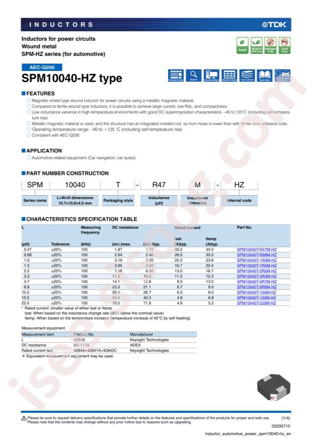 SPM10040T-R47M-HZ