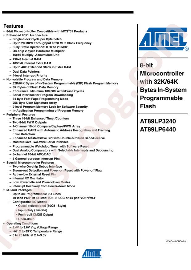 AT89LP6440-20JU