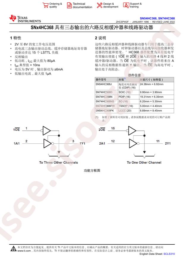 SN74HC368N