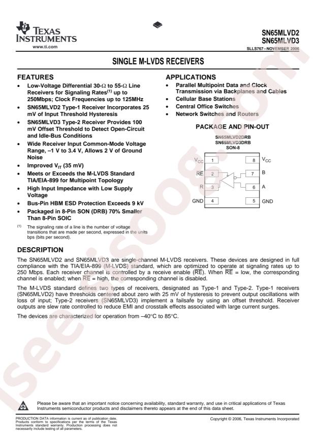 SN65MLVD3DRBR