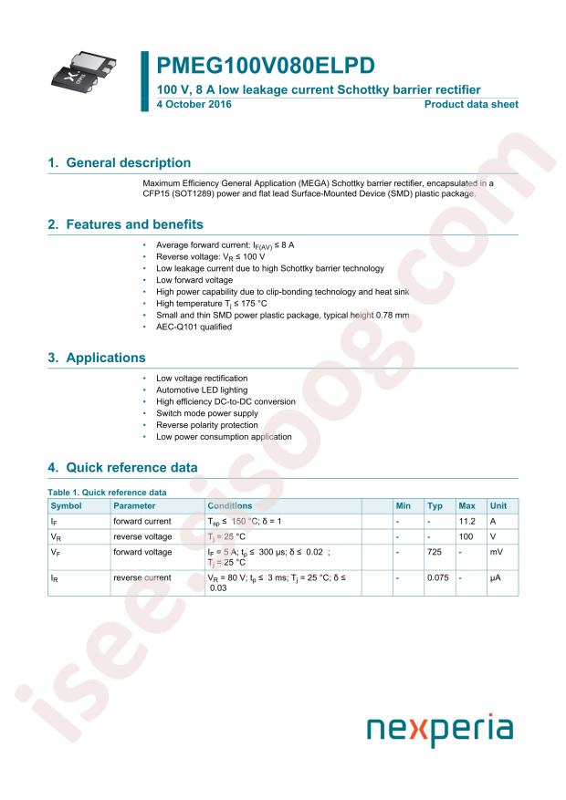 PMEG100V080ELPDAZ