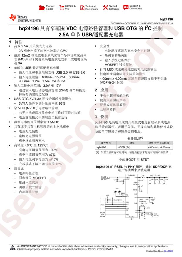 BQ24196RGET