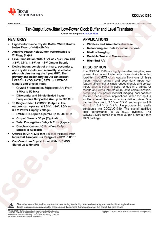 CDCLVC1310RHBR