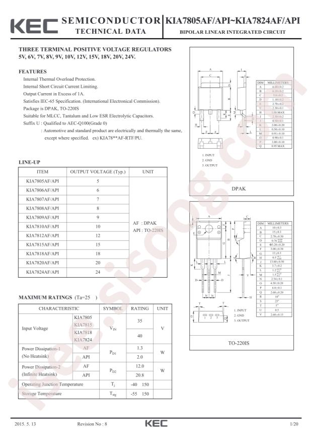 KIA7805AF-RTF/P