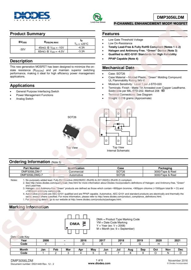 DMP3056LDM-7