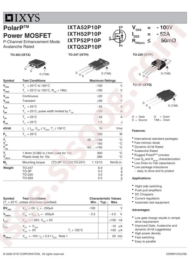 IXTP52P10P