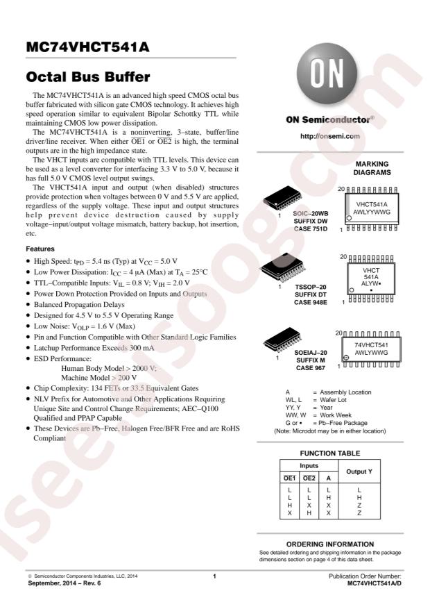 MC74VHCT541ADWG