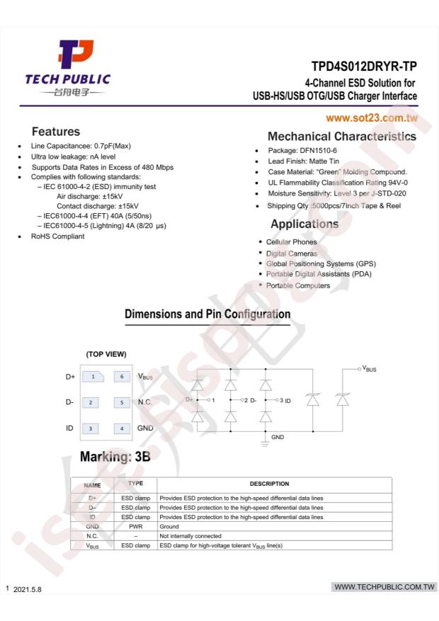 TPD4S012DRYR-TP