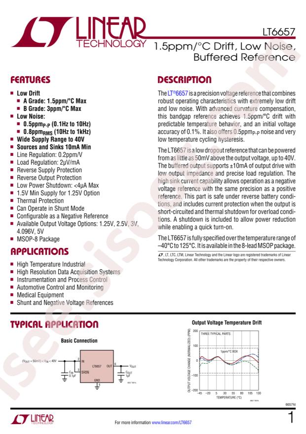 LT6657BHMS8-4.096#PBF