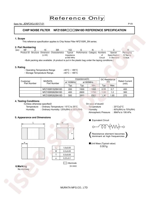NFZ15SR262SN10D