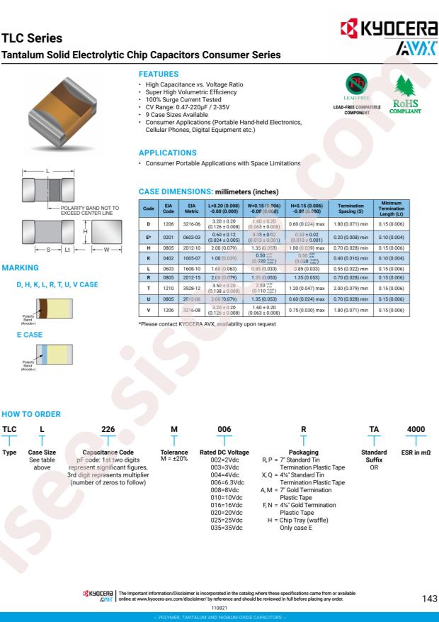 TLCL226M006XTA