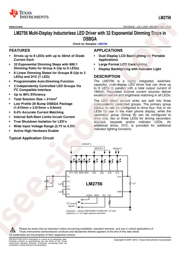 LM2756TM/NOPB