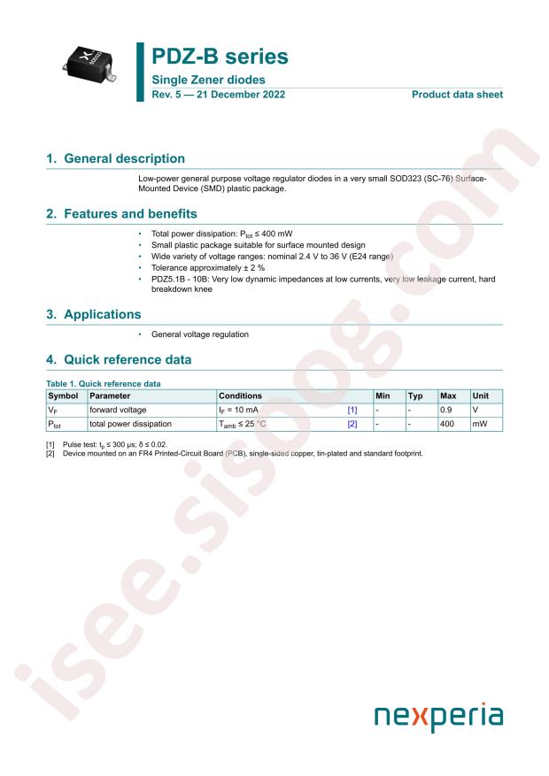 Nexperia PDZ15B/S911115