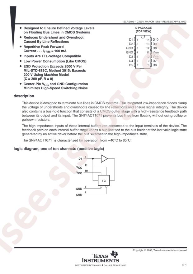 SN74ACT1071DR