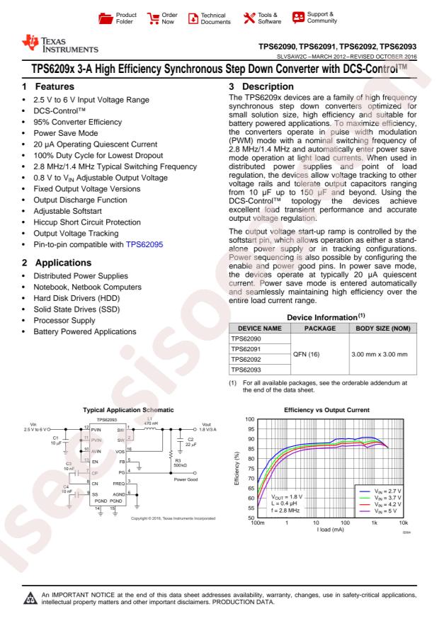 TPS62090RGTR