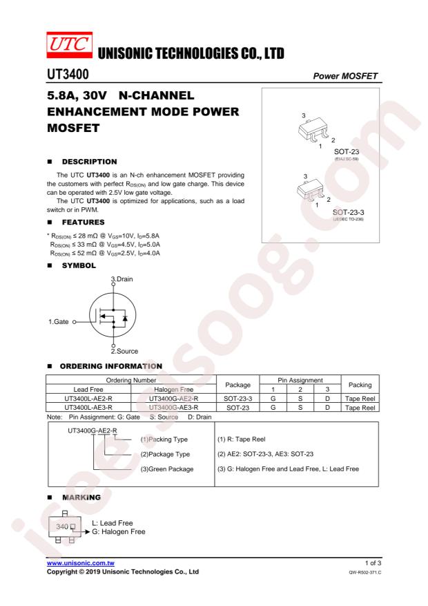 UT3400G-AE3-R