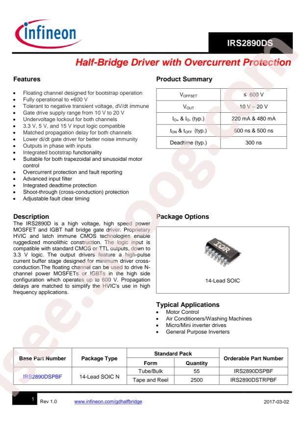 IRS2890DSTRPBF