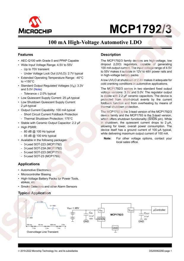 MCP1793T-5002H/OT