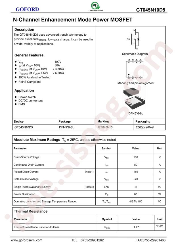 GT045N10D5