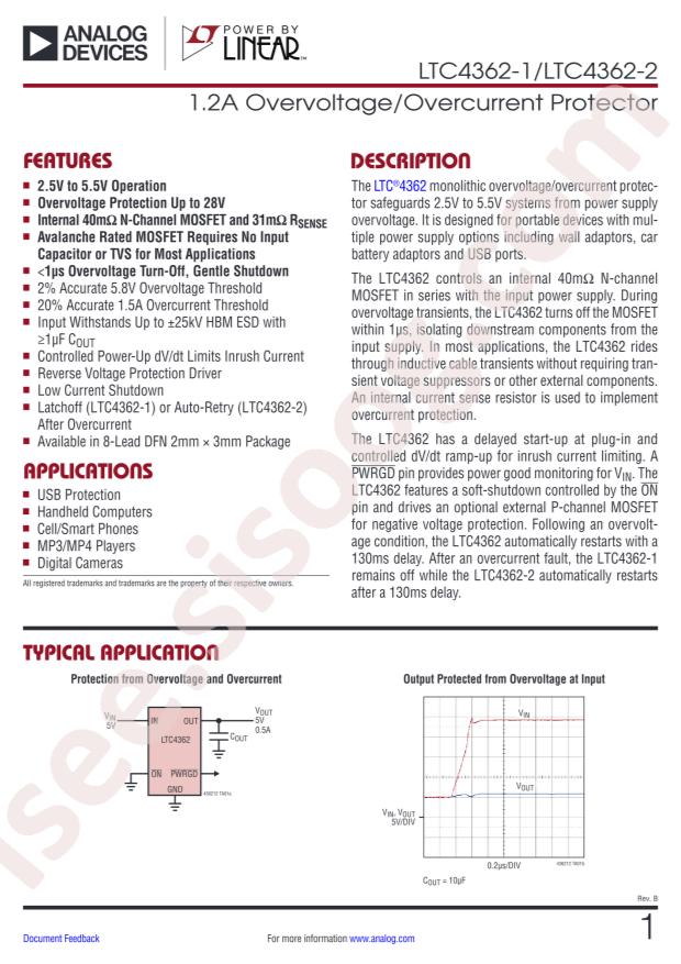 LTC4362IDCB-2#TRMPBF