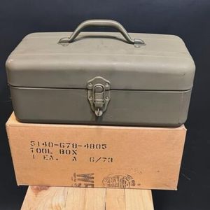 جعبه ابزار الکترونیکی فلزی آمریکایی سبز 35 سانت
