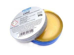 روغن لحیم آلمانی LOTFETT FELDER بزرگ 50 گرمی طوسی