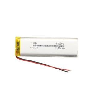 باتری لیتیوم پلیمر 3.7v ظرفیت 3500mAh کد 922990