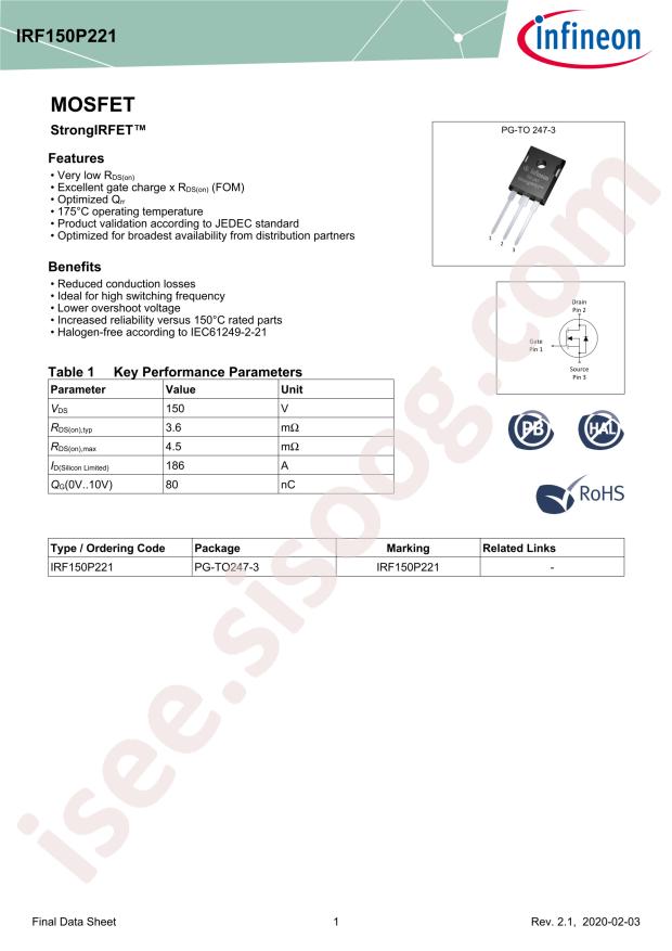 IRF150P221