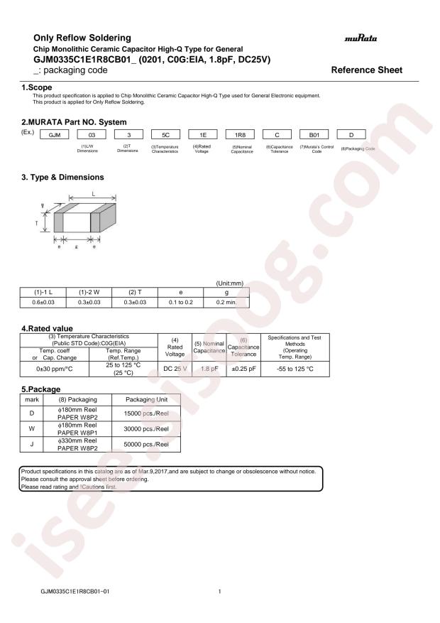 GJM0335C1E1R8CB01D
