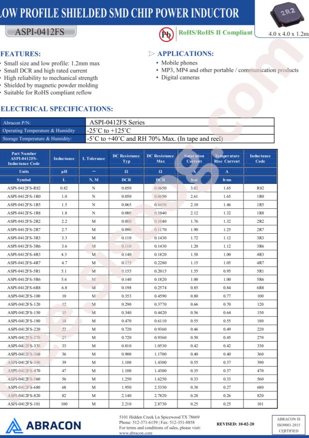 ASPI-0412FS-100M-T4