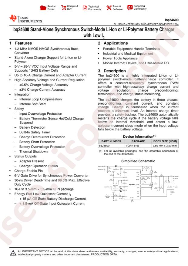BQ24600RVAT