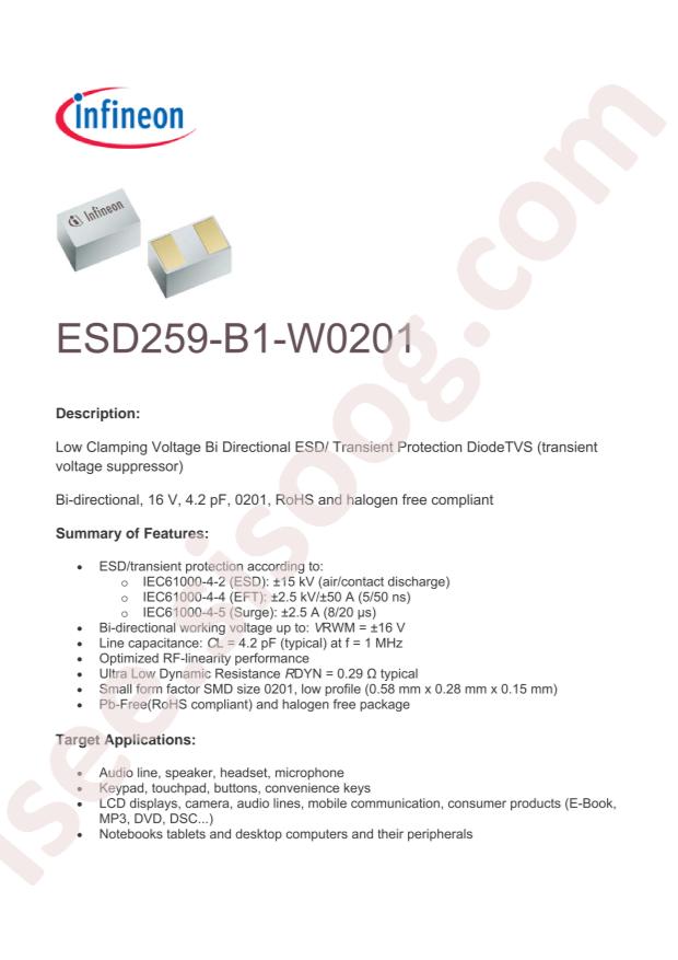 ESD259-B1-W0201 E6327