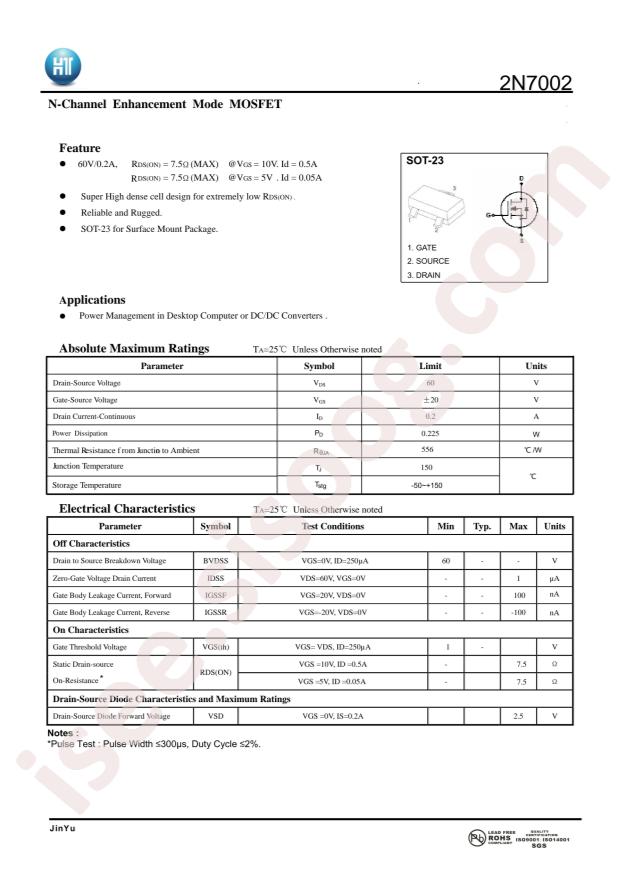 2N7002-SOT23