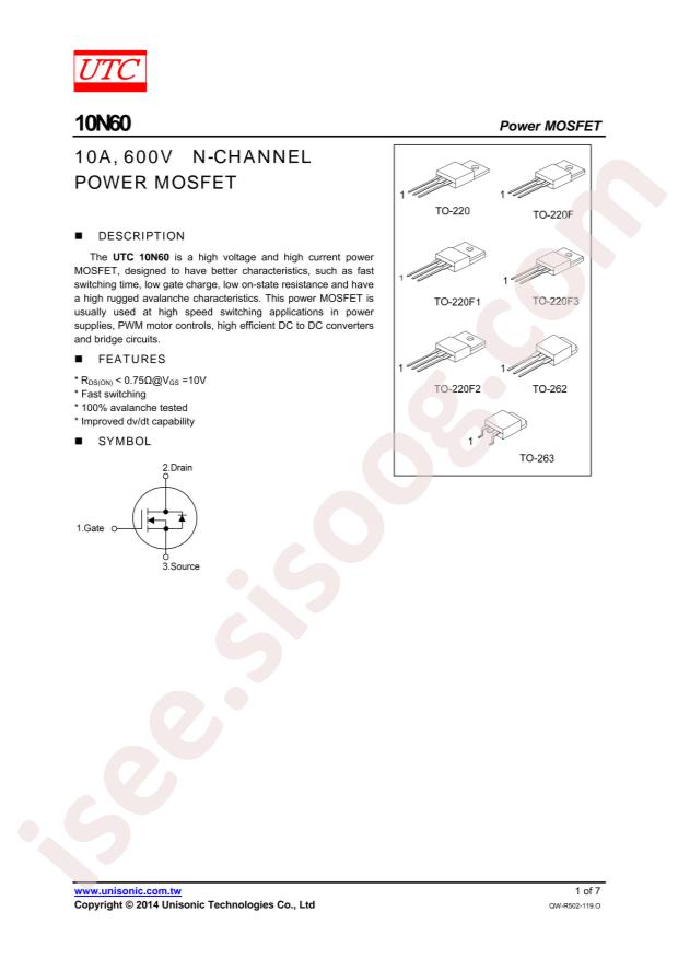 10N60L-TF1-T