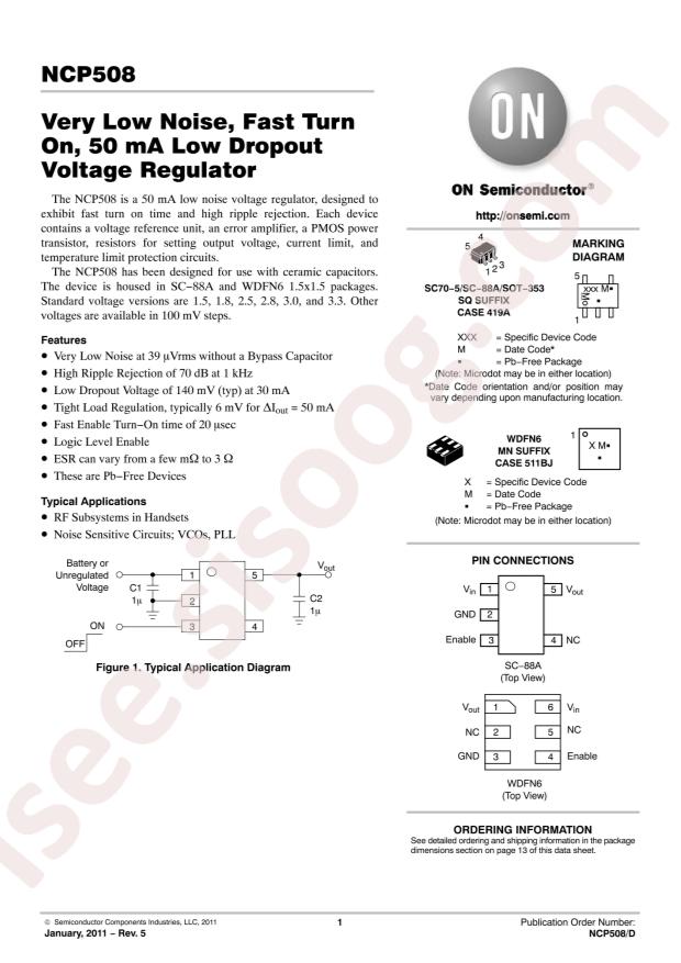 NCP508MT33TBG