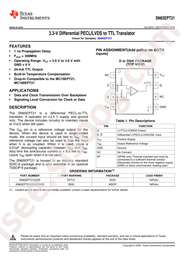 SN65EPT21DR