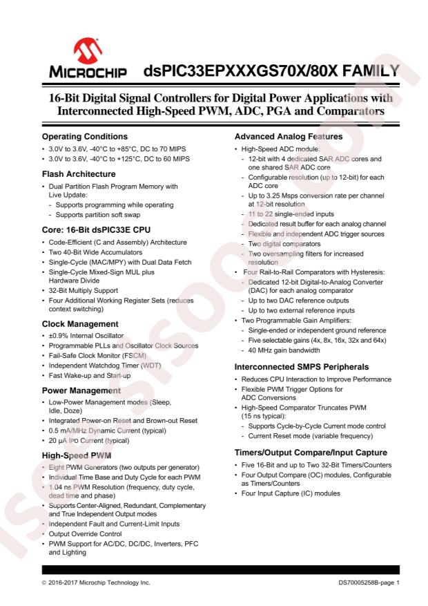 DSPIC33EP128GS702T-I/SO