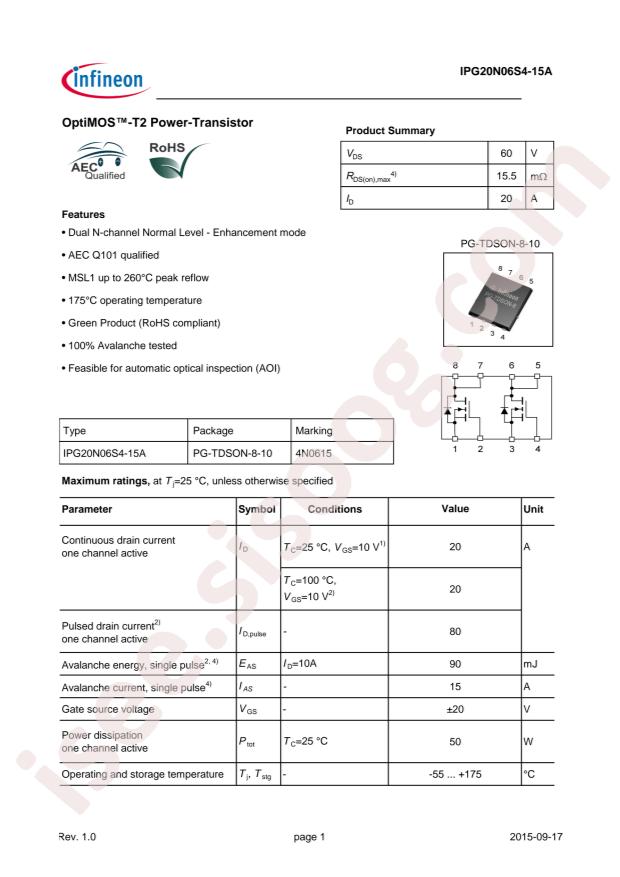 IPG20N06S4-15A