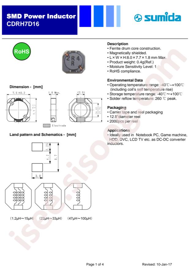 CDRH7D16NP-150MC