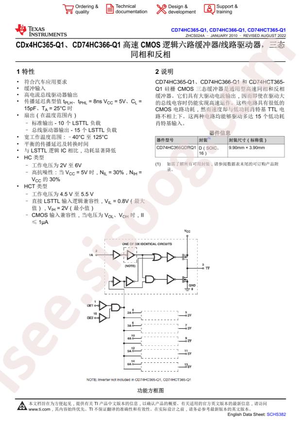 CD74HC366QDRQ1