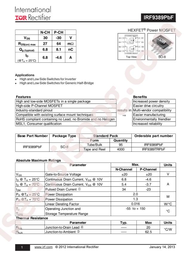 IRF9389TRPBF