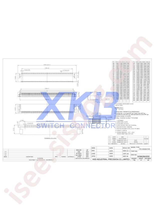 X05A26H20G