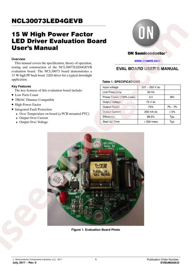 NCL30073LED4GEVB